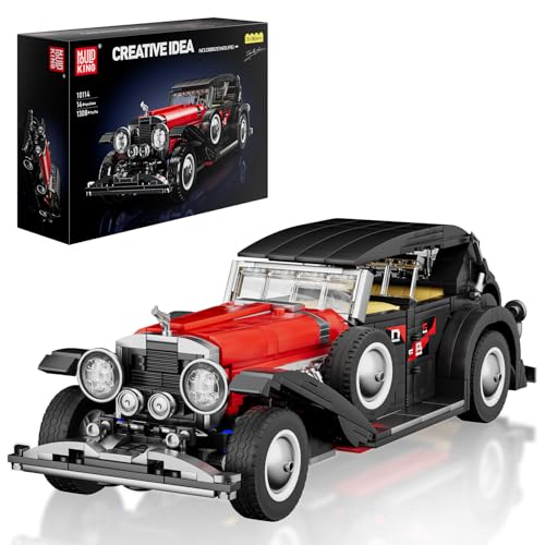 Mould King Technik Oldtimer Auto Modell Bausteine DSBG Retro Luxuswagen Modell Bausatz Klemmbausteine Sportwagen Geschenk Für Erwachsene Und Jugendliche(1308 Teile) Mould King Technik Oldtimer Auto Modell Bausteine DSBG Retro Luxuswagen Modell Bausatz Klemmbausteine Sportwagen Geschenk Für Erwachsene Und Jugendliche(1308 Teile) von Mould King