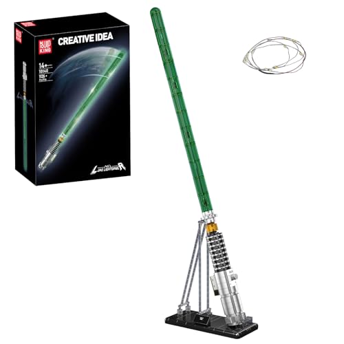 Mould King 10140 Technik Lichtschwert ModellBausatz, 1126 Teile Cosplay Spielzeug mit Licht und Ständer Klemmbausteine Bauset Geschenk für Erwachsene und Jungen Mould King 10140 Technik Lichtschwert ModellBausatz, 1126 Teile Cosplay Spielzeug mit Licht und Ständer Klemmbausteine Bauset Geschenk für Erwachsene und Jungen von Mould King