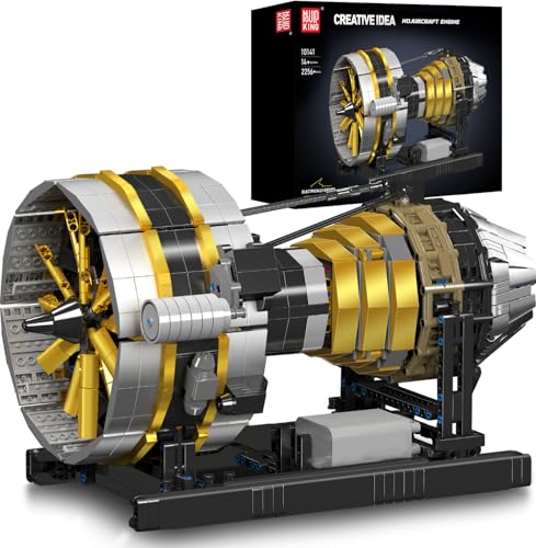 Mould King 10141 Technik Luftfahrttriebwerk Modell, Groß Raumschiff Sammler-Bausatz für Erwachsene, 2256 Teile Flugzeugtriebwerk MOC Klemmbausteine Bauset Mould King 10141 Technik Luftfahrttriebwerk Modell, Groß Raumschiff Sammler-Bausatz für Erwachsene, 2256 Teile Flugzeugtriebwerk MOC Klemmbausteine Bauset von Mould King