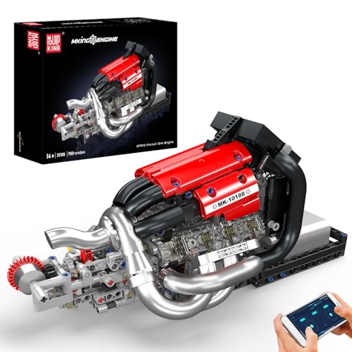 Mould King 10188 Technik Rennmotor Bausteine Spielzeug, 980 Stück Engine Elektromotorantrieb Klemmbausteine Bausatz Spielzeug Geschenk für Jungen 14+ Mould King 10188 Technik Rennmotor Bausteine Spielzeug, 980 Stück Engine Elektromotorantrieb Klemmbausteine Bausatz Spielzeug Geschenk für Jungen 14+ von Mould King