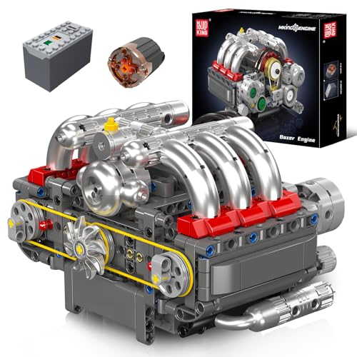 Mould King 10193 Technik Motor Bausteine Modell, 609 Teile Klemmbausteine Engine Spielzeug Set als Geschenk und Sammlerstücke (ab 14 Jahren Jungen/Mädchen) von Mould King