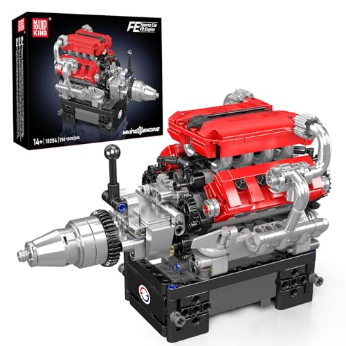 Mould King 10204 Technik FE V8 Motor ModellBausatz, 750 Teile Achtzylinder-Motor Engine Kit für Erwachsene Sammlerstück Technisches Klemmbausteine Bausatz Mould King 10204 Technik FE V8 Motor ModellBausatz, 750 Teile Achtzylinder-Motor Engine Kit für Erwachsene Sammlerstück Technisches Klemmbausteine Bausatz von Mould King