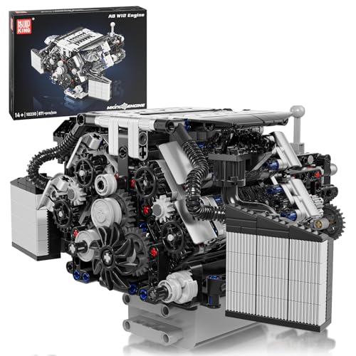 Mould King 10230 Technik W12 Motor Bausatz Bausteine Modell Klemmbausteine Motor A8 Elektronik Benzinmotor Engine kit Funktionsmodell für Engine Fans(871 Teile) Mould King 10230 Technik W12 Motor Bausatz Bausteine Modell Klemmbausteine Motor A8 Elektronik Benzinmotor Engine kit Funktionsmodell für Engine Fans(871 Teile) von Mould King