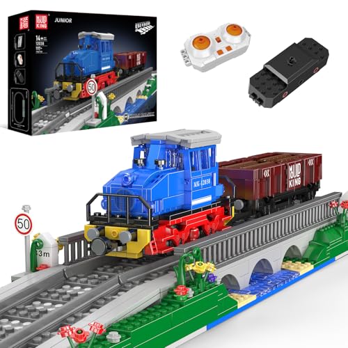 Mould King 12038 MOC Technik Ferngesteuert ESU KG230 Diesel Locomotive Eisenbahnen Zug Bauklötze Set Baukasten 1117 Stück Mit Schienenlieferung Güterwagen APP Technologie Klemmbausteine Bausatz von Mould King