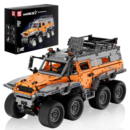 Mould King 13088 Ferngesteuert Geländefahrzeuge SUV Klemmbausteine Avtoro Shaman 8×8 Geländewagen Offroad Bausteine mit Motor für 14+ Erwachsene und Kinder(3062 Teile) von Mould King