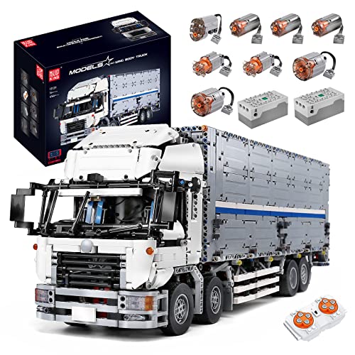 Mould King 13139 Technik (Fernbedienung & App-Steuerung R/C) Mobile Wing Booy Truck, Modell-Bausteinsatz, Wildcard-Container-Trucks mit 8 Motoren, Technologieflügel-Baufahrzeug. von Mould King