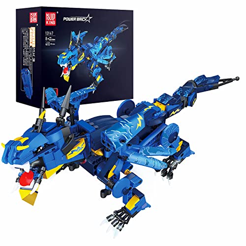 Mould King 13147 Ferngesteuerte Drache Roboter Bausteine Modell, 410 Teile Remote Control Drache Spielzeug Bauset als Spielzeug / Geschenk / Sammlerstücke von Mould King