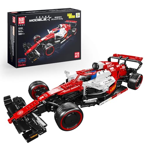 Mould King 13151 Technik Speed Champion Ferngesteuert Formel 1 Rennwagen Bausteine Klemmbausteine Auto Sammlerstück Spielzeugauto Für Fans Erwachsene(1185 Teile) von Mould King