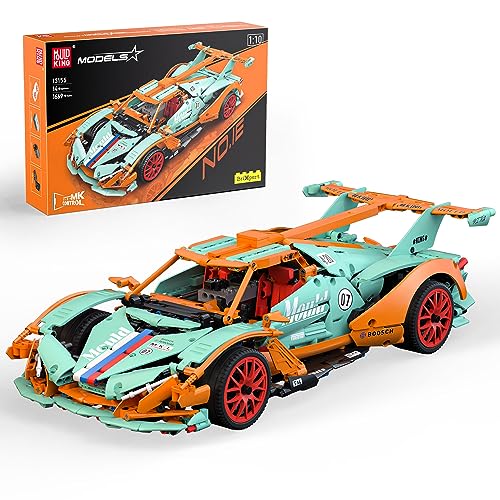 Mould King 13155 Technik Speed Champions Ferngesteuert Rennwagen Bausteine Apolo Drift Auto Sportwagen Klemmbausteine Erwachsene Sammlerauto Bausätze(1669 Teile) von Mould King