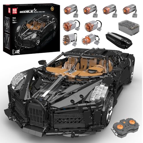 Mould King 13163 MOC Technik für Chirons Modellauto, 1:8 Ferngesteuert Sportwagen Modell Bausatz, Kreativität Ausstellungsstück für (3599 pcs) Technologie Klemmbausteine Bausatz von Mould King