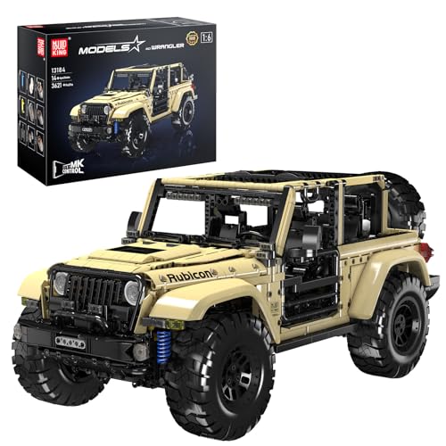 Mould King 13184 Technik Ferngesteuert Offroad Klemmbausteine Geländewagen Bausteine Offroader-Fahrzeug Mit Motor für 14+ Erwachsene und Kinder (3621 Teile) von Mould King