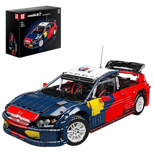 Mould King 13187 Technik Speed Champions C4 WRC Rennwagen Bausteine Auto Sportwagen Klemmbausteine Sammler Modellbausatz Geschenk Für Jungen Und Erwachsene (4606 Teile) von Mould King