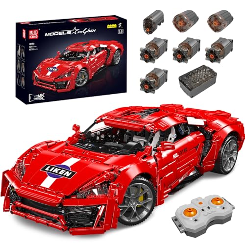 Mould King 13190 Technik Hypersport Car Kit, 4070+ Teile Bausteine, Liken Ähnliches Sportauto mit Motor und Fernbedienung für Supercar-Enthusiasten von Mould King