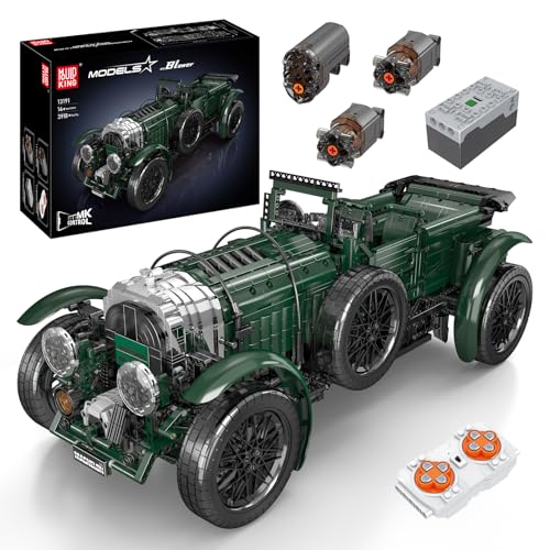 Mould King 13191 MOC Technik ferngesteuert britischer Oldtimer Modell 1930er Blower Technologie Klemmbausteine Bausatz APP Elektrischer Oldtimer Geschenke für 8+ Jahre alte Jungen（3918+ Teile） von Mould King