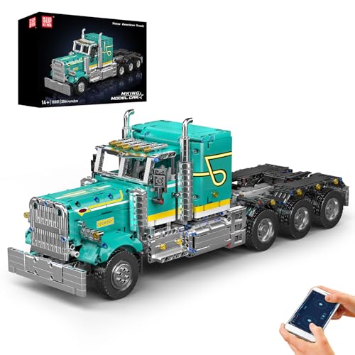Mould King 13201 Technik Amerikanisches Zugmaschinen-Fernsteuerungs-Baustein-Modell | 2064 Partikel | Elektrischer Antrieb mit APP+2.4G-Dualsteuerung | Technologie Traktor Klemmbausteine Bausatz Mould King 13201 Technik Amerikanisches Zugmaschinen-Fernsteuerungs-Baustein-Modell | 2064 Partikel | Elektrischer Antrieb mit APP+2.4G-Dualsteuerung | Technologie Traktor Klemmbausteine Bausatz von Mould King