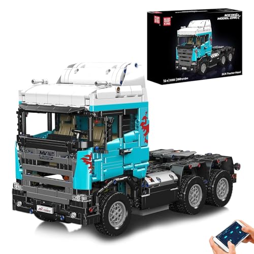 Mould King 13203 MOC Technik für Scania Zugmaschine Fernsteuerungs Baustein Sechsradantrieb Schwerlast LKW Modell, APP elektrischer Ingenieur-Schlepper Technologie Klemmbausteine Bausatz (2060+Teile) Mould King 13203 MOC Technik für Scania Zugmaschine Fernsteuerungs Baustein Sechsradantrieb Schwerlast LKW Modell, APP elektrischer Ingenieur-Schlepper Technologie Klemmbausteine Bausatz (2060+Teile) von Mould King