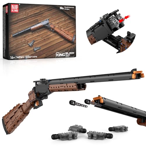 Mould King 14016 Double barreled Shotgun Bausteine, 1:1 Simulation Shooting Building Set, Modellspielzeug für Erwachsene Jugendliche Jungen, Sammlergeschenk für Militärliebhaber, 1054 Stück Mould King 14016 Double barreled Shotgun Bausteine, 1:1 Simulation Shooting Building Set, Modellspielzeug für Erwachsene Jugendliche Jungen, Sammlergeschenk für Militärliebhaber, 1054 Stück von Mould King