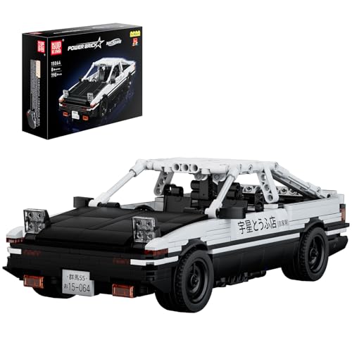 Mould King 15064 Technik AE86 Speed Champions Klemmbausteine Auto Sportwagen Bausteine mit Rückziehmotor Rennauto Bauspielzeug Geschenk für Erwachsene und Teenager(790 Teile) von Mould King