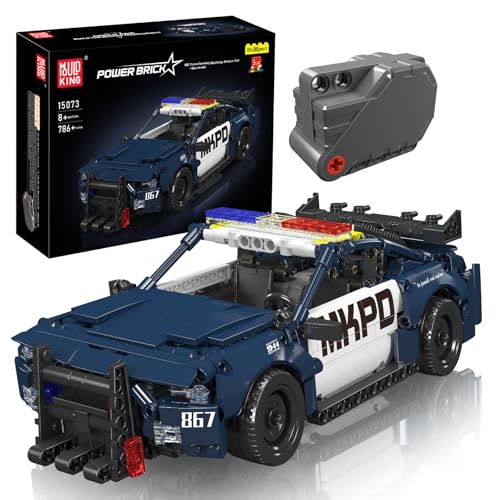 Mould King 15073 Technik Auto Straßensperre Polizeiauto Modell, STEM Spielzeugauto Klemmbausteine, Bausätze Spielzeug Geschenke für 8+ Jahre (786 Teile)… von Mould King