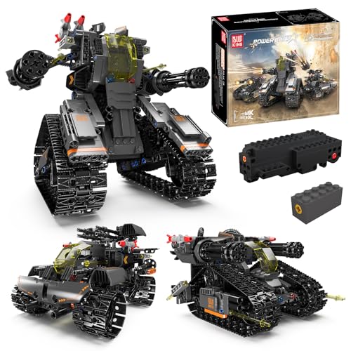 Mould King 15083 Technik Gepanzertes Fahrzeug Baukasten, Fernbedienung 3 in 1 STEM Roboter Baustein (588 Teile), Sammelbares Roboterspielzeug als Geschenk für Kinder 8+ von Mould King