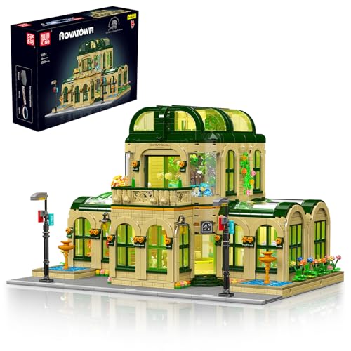 Mould King 16057 Klemmbausteine Haus Botanischer Garten Modular Building Bauspielzeug Beleuchtung Bausteine Set Klemmbausteine Erwachsene Kompatibel mit Andere Marke(3383 Teile) von Mould King