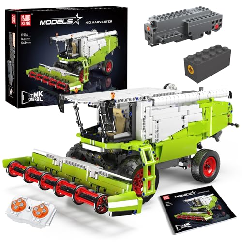 Mould King 17014 Technik Mähdrescher Bausteine, 1265 Teile Ferngesteuert High-Tech Harvester, Klemmbausteine Bausätze Spielzeug Geschenke für 14+ Jahre von Mould King