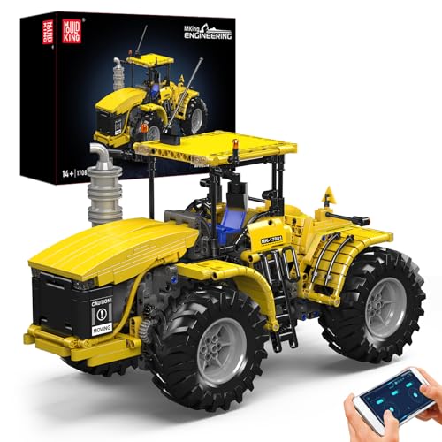 Mould King 17081 Technik Knickgelenkter Traktor Bausteine Modell, 1300 Teile Ferngesteuert Zugfahrzeug Modellbauklötze Spielzeug, Fernbedienung und App Doppelsteuerung Mobile Truck Mould King 17081 Technik Knickgelenkter Traktor Bausteine Modell, 1300 Teile Ferngesteuert Zugfahrzeug Modellbauklötze Spielzeug, Fernbedienung und App Doppelsteuerung Mobile Truck von Mould King