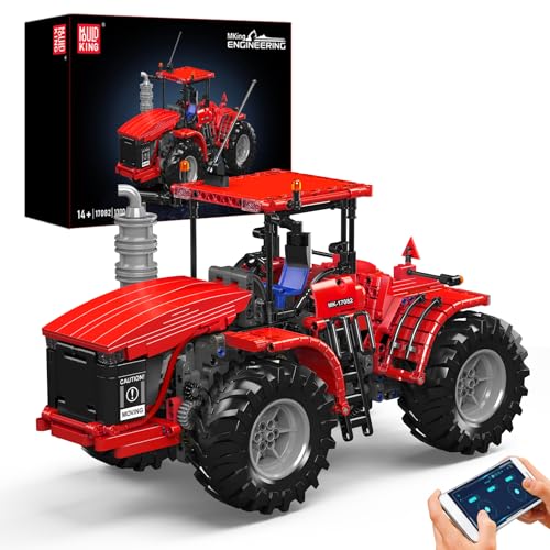 Mould King 17082 Technik Traktor Bausteine Spielzeug, 1300 Stück Elektrisch Traktor Klemmbausteine Bausatz Spielzeug Geschenk für Jungen 8+ Mould King 17082 Technik Traktor Bausteine Spielzeug, 1300 Stück Elektrisch Traktor Klemmbausteine Bausatz Spielzeug Geschenk für Jungen 8+ von Mould King