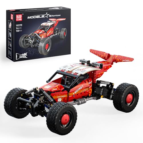 Mould King 18019B Technik Ferngesteuerte Bauspielzeug Offroad Truck Geländewagen Bausteine Blitz-Buggy Klemmbausteine Mit Motors Kompatibel Mit Andere Marke (708 Teile) von Mould King