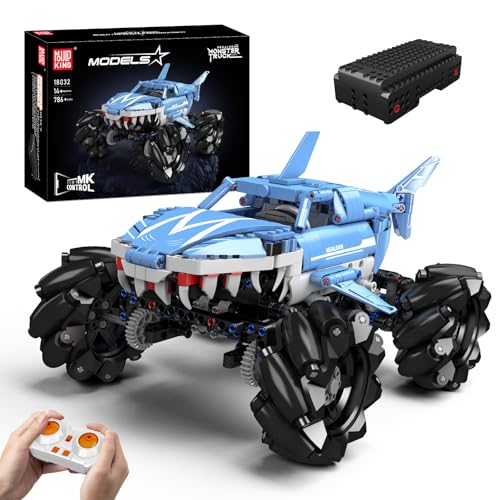 Mould King 18032 Technik Megalodon ferngesteuert ATV All Terrain Fahrzeug,Modell baustein Der Mechanische Gruppe Serie Geländefahrzeug Set, Technologie Geländeschubkarre Klemmbausteine Bausatz von Mould King