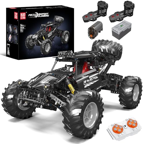 Mould King 18038 Technik Geländewagen Off-Road Buggy, 1016 Teile Bigfoot Kletterauto Baustein Modellbausatz mit Motoren, Bausteinspielzeug-Geschenk für Erwachsene und Kinder von Mould King