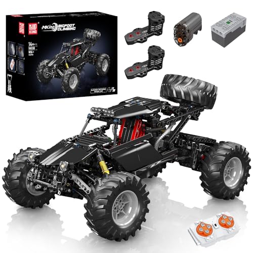 Mould King 18038 Technologie Offroad Rennwagen, 1016 Stück Mit 3 Motoren, Modellbaustein Der Mechanische Gruppe Serie Für Extreme Geländefahrzeug Spielzeug von Mould King