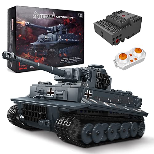 Mould King 20014 Technik Panzer Bausteine Modell, 800+ Teile Militär Panzer Spielzeug Bausteine Konstruktionsspielzeug mit Motor, Geschenk für Erwachsene und Kinder 16 Jahre von Mould King