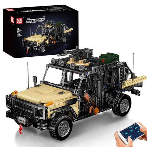 Mould King 20041 Technik Angriffs Geländewagen Modell, 1577 Teile Baustein Kletterfahrzeug Ferngesteuerte Fahrzeuge Bausteine mit Motor, 2.4 G Fernbedienung und App Dual Control Mould King 20041 Technik Angriffs Geländewagen Modell, 1577 Teile Baustein Kletterfahrzeug Ferngesteuerte Fahrzeuge Bausteine mit Motor, 2.4 G Fernbedienung und App Dual Control von Mould King