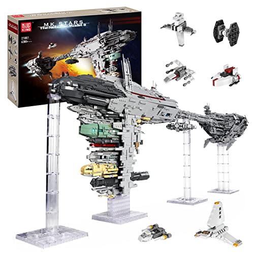 Mould King 21001 Nebulon-B Fregatte Raumschiff-Modellbausätze, Star Plan Toys UCS Sammelbauset für Erwachsene, tolles Konstruktionsspielzeug für Kinder Raumschiff, A New Hope 6388+ Teile von Mould King