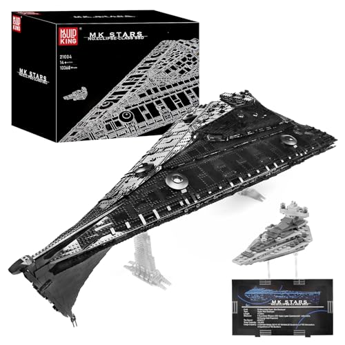 Mould King 21004 Technik Groß Sternenzerstörer Bausatz, Imperial Wing Fighter UCS Kollektion Series,Technologie Klemmbausteine Kompatibel mit MOC Super Star Destroyer Klemmbausteine Bausatz von Mould King