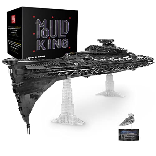 Mould King 21004 Technik Sternenzerstörer Raumschiff Modell, 10368 Teile Groß UCS Super Dreadnought MOC Klemmbausteine Bauset von Mould King