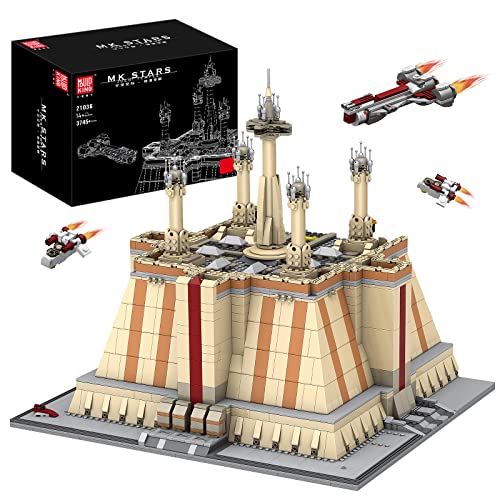 Mould King 21036 MOC A New Hope Jedi-Tempel Crest Raumschiff-Modell Bausätze,3745+Teile Star Plan Toys UCS Collectible Building Set für Erwachsene,STEM-Technik Klemmbausteine von Mould King