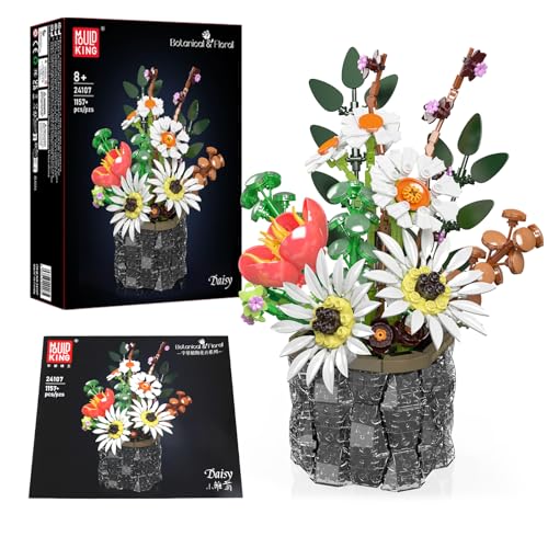 Mould King 24107 Technik Blumen Bausteine, 1157 PCS Strauß Modell, Technologie Klemmbausteine Bausatz für Pflanzenstrauß Spielzeug Mould King 24107 Technik Blumen Bausteine, 1157 PCS Strauß Modell, Technologie Klemmbausteine Bausatz für Pflanzenstrauß Spielzeug von Mould King