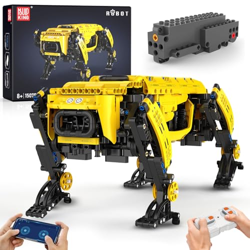 Mould King 15075 Technik Mechanischer Hund Bausteine, APP Fernbedienung Robot Dog Bausätze Spielzeug Geschenke für 8+ Jahre (921 Teile) Mould King 15075 Technik Mechanischer Hund Bausteine, APP Fernbedienung Robot Dog Bausätze Spielzeug Geschenke für 8+ Jahre (921 Teile) von Mould King