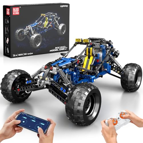 Mould King 18018 Technik Offroad-RC-Auto-Bausätze, 515-teiliges Fahrzeugmodell, Kletterauto mit 2,4-G-Fernbedienung und App-Steuerung, RC-Buggy-Bausteinspielzeug für Jungen und Erwachsene ab 8 Jahren Mould King 18018 Technik Offroad-RC-Auto-Bausätze, 515-teiliges Fahrzeugmodell, Kletterauto mit 2,4-G-Fernbedienung und App-Steuerung, RC-Buggy-Bausteinspielzeug für Jungen und Erwachsene ab 8 Jahren von Mould King