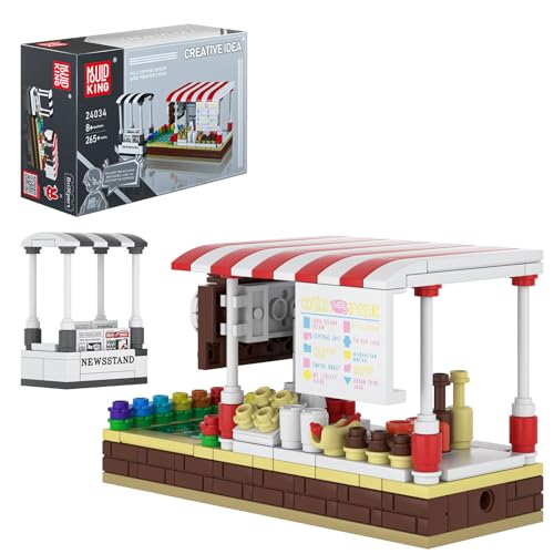 Mould King Kreatives 24034 Coffee Haus Klemmbausteine Mini Blocks Shop Bauspielzeug MOC Bausteine DIY Simulation Architektur Street View Kompatibel Mit Andere Marke(265 Teile) von Mould King