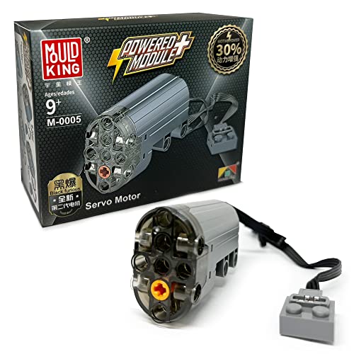 Mould King M0005 Technik Servomotor Upgrade Power-Function Zubehör Klemmbausteine DIY Zubehör Kompatibel mit Technik Ferngesteuertes Auto von Mould King