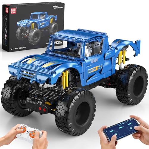Mould King 18039 Technik Geländewagen-Bausatz, 1454 Teile Monstertruck-Kletterwagen mit Doppelsteuerung, RC-Buggy-Bausteinspielzeug für Jugendliche und Erwachsene ab 14 Jahren Mould King 18039 Technik Geländewagen-Bausatz, 1454 Teile Monstertruck-Kletterwagen mit Doppelsteuerung, RC-Buggy-Bausteinspielzeug für Jugendliche und Erwachsene ab 14 Jahren von Mould King