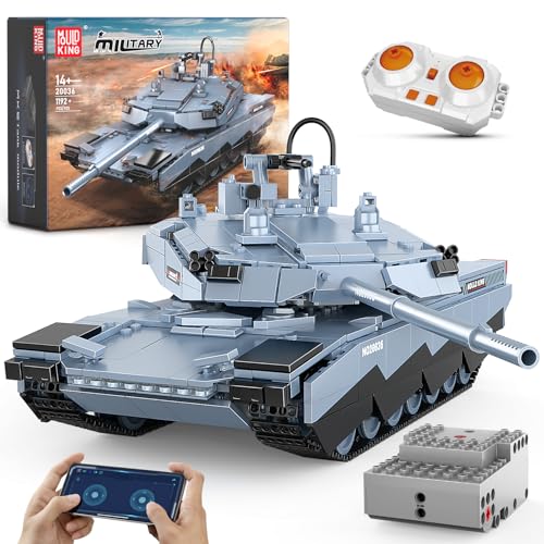 Mould King 20036 Technik Panzer Bausteine, 1192 Teile Militär Panzer Spielzeug Bausteine Konstruktionsspielzeug mit Motor, Geschenk für Erwachsene und Kinder 16 Jahre Mould King 20036 Technik Panzer Bausteine, 1192 Teile Militär Panzer Spielzeug Bausteine Konstruktionsspielzeug mit Motor, Geschenk für Erwachsene und Kinder 16 Jahre von Mould King
