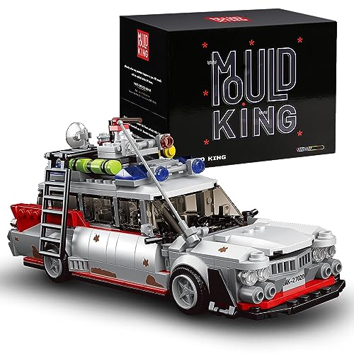 Mould King 27020 Technik für Icons Geisterbus ECTO-1 Auto großes Set für Erwachsene, Modellauto-Bausatz, Ausstellungsstück für Sammler (603Teile) Technologie Klemmbausteine Bausatz von Mould King