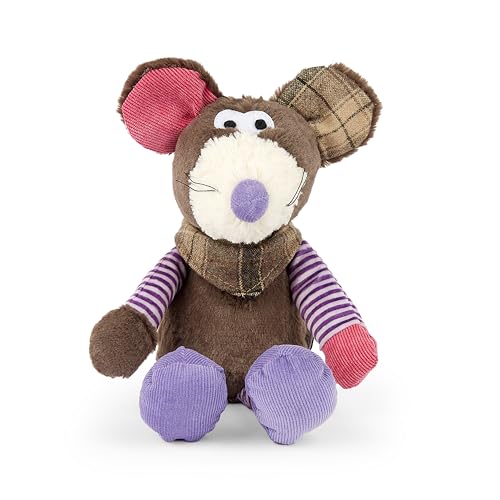 Mousehouse Gifts Maus Kuscheltier Plüschtier Stofftier mit Halstuch und Schnurrhaare 31cm von Mousehouse Gifts