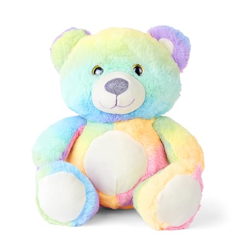 Mousehouse Gifts - Entzückender weicher Regenbogen-Teddy, Kuscheltier Plüschtier (Bear) von Mousehouse Gifts