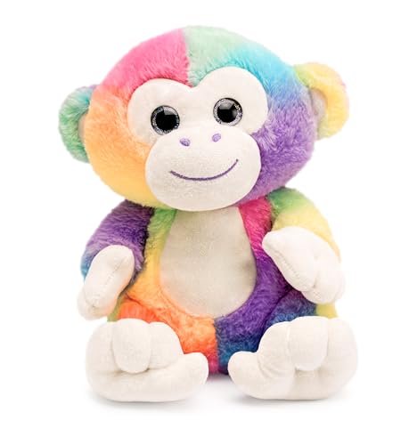 Mousehouse Gifts - Entzückender weicher Regenbogen-Teddy, Kuscheltier Plüschtier (Monkey) von Mousehouse Gifts