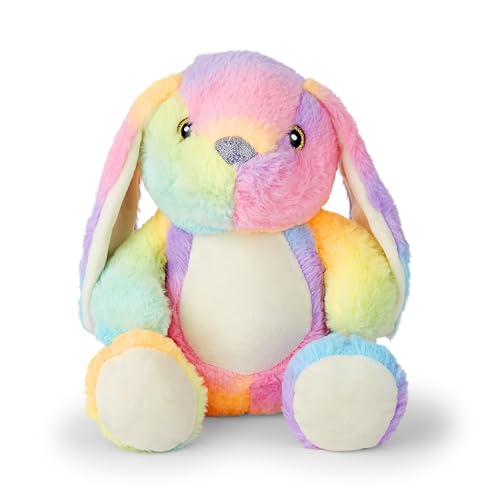 Mousehouse Gifts - Entzückender weicher Regenbogen-Teddy, Kuscheltier Plüschtier (Rabbit) von Mousehouse Gifts